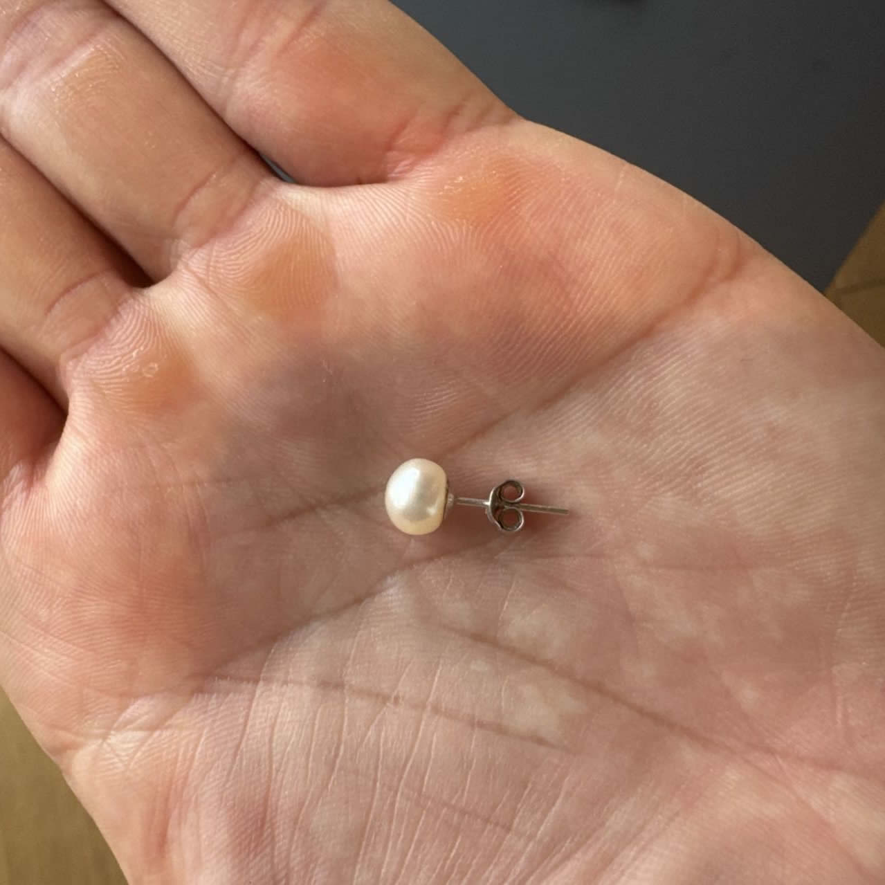 Stainless Steel Pearl Earrings