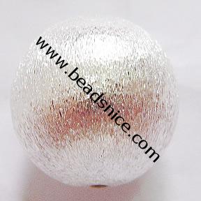 Brass Stardust Beads , Round, nickel  free, lead free,4mm, Hole:Approx 1.2mm,