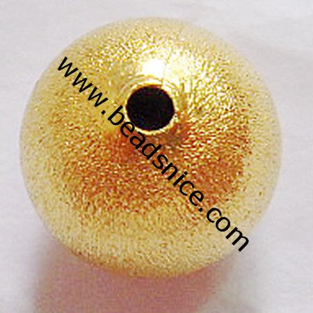 Brass Stardust Beads , Round, nickel  free, lead free,7mm, Hole:Approx 1.8mm,