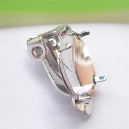 Brass Earring Setting & Component, 13X17mm, 