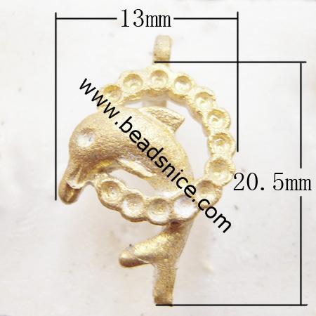 Brass Pendant Rhinestone Setting,animal,