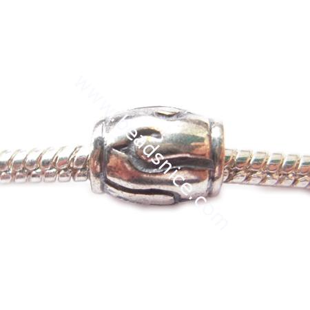 sterling silver bali European beads,No ,