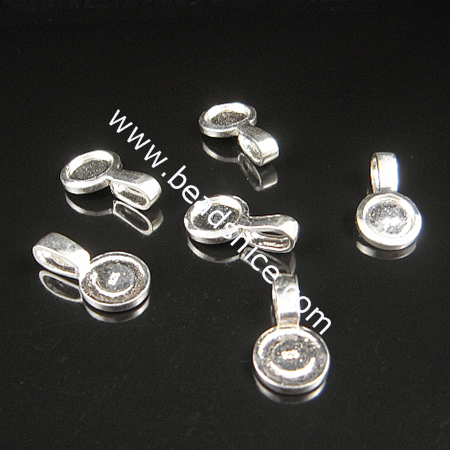 Jewelry pendant bail,925 sterling silver, nickel free, lead free,hole: approx 6.8x3.5mm,