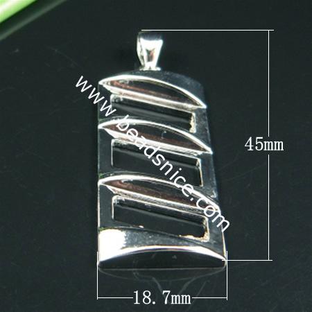 Jewelry Brass Pendant bail,Nickel Free,Lead Free,45x18.7mm,hole:approx 4.1mm,