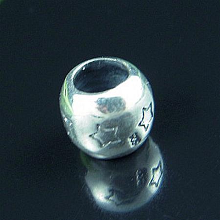 925 Sterling silver European style beads,no  ,7.7x8.6mm,hole:approx 5mm,