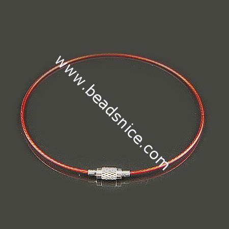 Jewelry Making bracekel Cord, Steel Wire,1mm, 8.5 Inch,