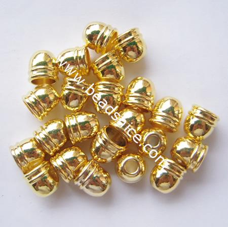 Brass Classic Dome Bead Cap, Nickel free,lead free, 11x10mm,inside diameter 8mm,hole:about 2mm,