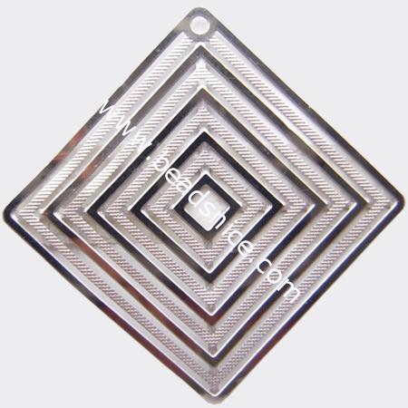 Stainless Steel Computer Beading Patch, jewelry links,31x31mm,nickel free,Hole:Approx 1MM, 