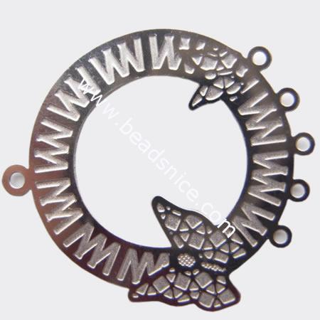 Stainless Steel Computer Beading Patch, jewelry links,25x21mm,nickel free,Hole:Approx 1MM, 