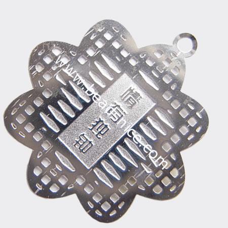 Stainless Steel Computer Beading Patch, jewelry drop,23.5x21mm,nickel free,Hole:Approx 1MM, 