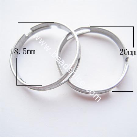 Jewelry Iron ring components,inside diameter:18.5mm