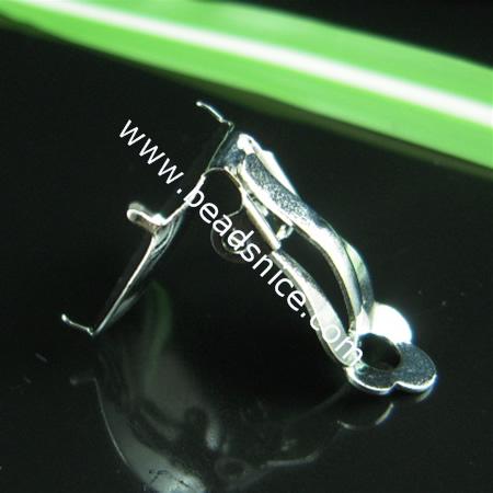 Jewelry brass ear stud component,base diameter 12mm,23mm long,nickel free,lead safe, 