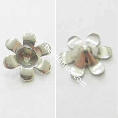 Jewelry brass bead cap,9x3mm,Flower,nickel free,lead safe,