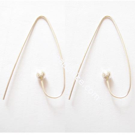 hook earrings,brass