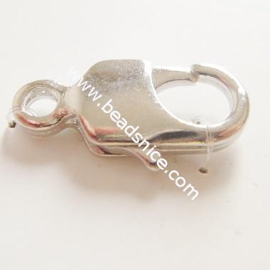 Brass Lobster Claw Clasps,12mm long,7mm wide,nickel free,lead safe,
