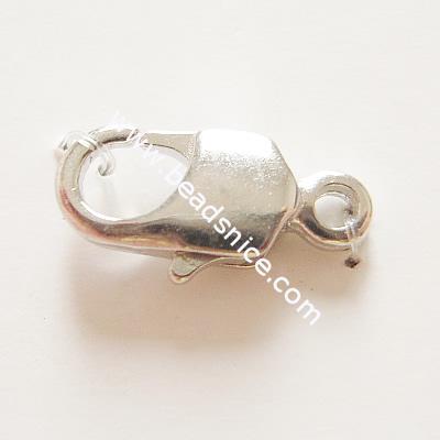 Jewelry Lobster Claw Clasps,brass,9.5mm long,5mm wide,nickel free,lead safe,
