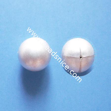 Jewelry sterling silver stardust beads,round,7MM,
