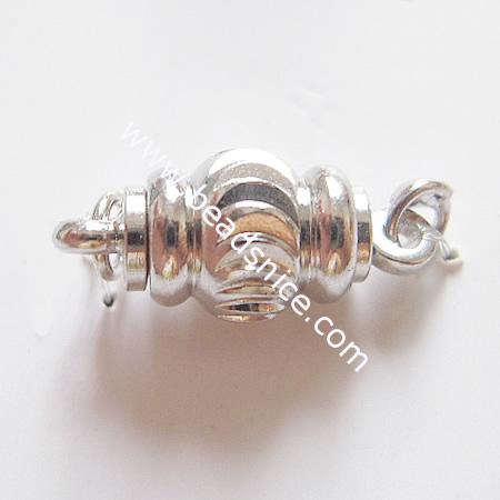Jewelry Brass clasp,nickel free,lead safe,9x6mm,one row,