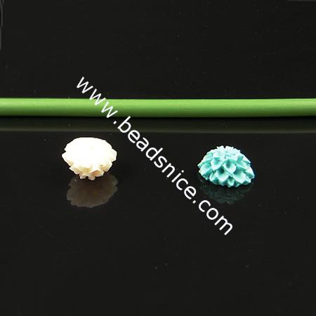 Jewelry resin cabochons/Petaline,flower,costume & headwear accessory,10mm,