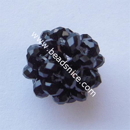 Fashion imitated  crystal glass beads,14mm,hole:about 2mm,faceted round,