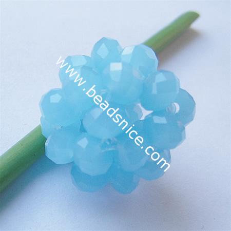 Fashion imitated  crystal glass beads,22mm,hole:about 2.5mm,faceted round,