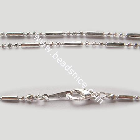 Necklace Chain with clasp,brass,clasp 10x5.5mm, 1.6mm thick,length 16 inch,nickel free,lead safe,
