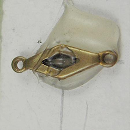Brass connectors/link,7.5x5.5mm,hole:about 1mm,nickel free,lead safe,