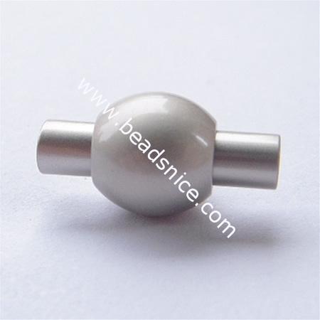 Magnetic clasp,brass,17x9mm,hole:about 3mm,nickel free,lead safe,