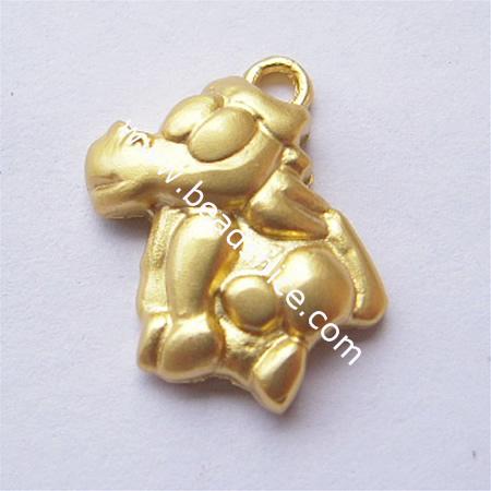 Pendants for necklaces,brass, animals,lead-safe,nickel-free,