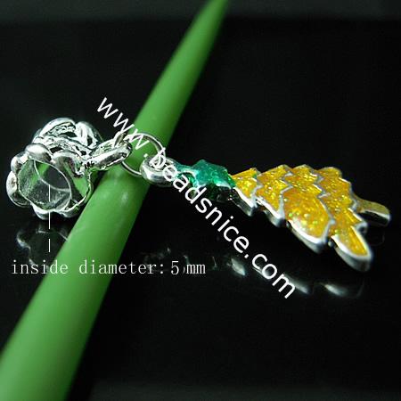 Alloy pendant component,enamel charm with rhinestone,Pb-free & Ni-free & Cd-free,20x20mm,hole:about 2mm, 