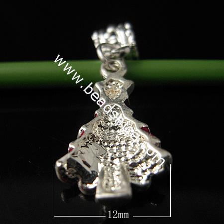 Alloy pendant component,enamel charm with rhinestone,Pb-free & Ni-free & Cd-free,32x12mm,hole:about 4mm, 