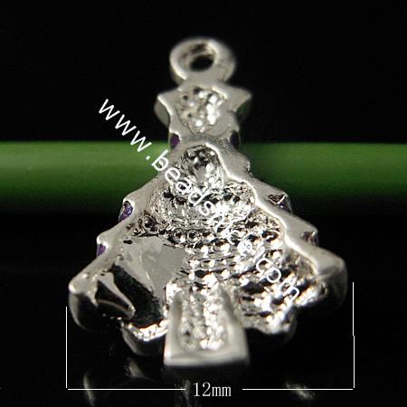 Alloy pendant component,enamel charm with rhinestone,Pb-free & Ni-free & Cd-free,20x20mm,hole:about 2mm, Alloy pendant component
