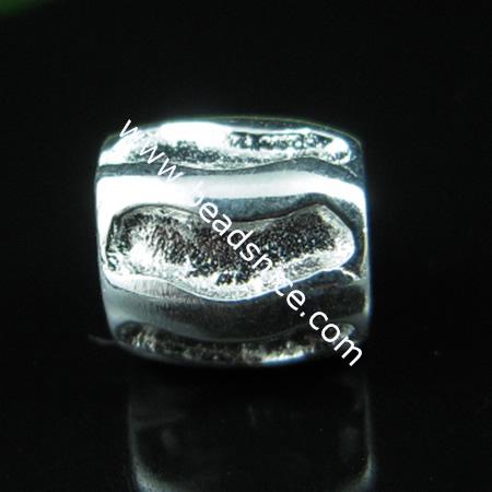 925 sterling silver bali european style bead,8x7mm,hole:approx 4.5mm,no ,