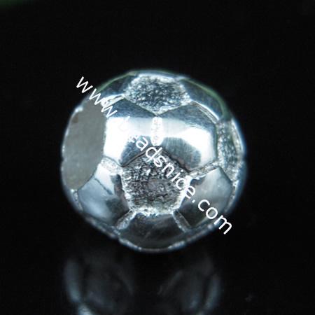 European style bead,925 sterling silver bead,8.5x9.5mm,hole:approx 4.5mm,no ,