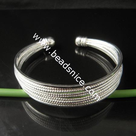 Jewelry brass bracelet,inside diameter:55mm,11 Line,nickel free,lead safe,