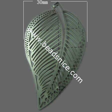 Pendant,brass, animals,lead-safe,nickel-free,leaf,