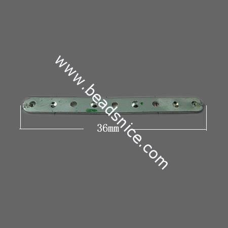 Brass Connectors/Link,36x3.5mm,lead free, nickel-free,