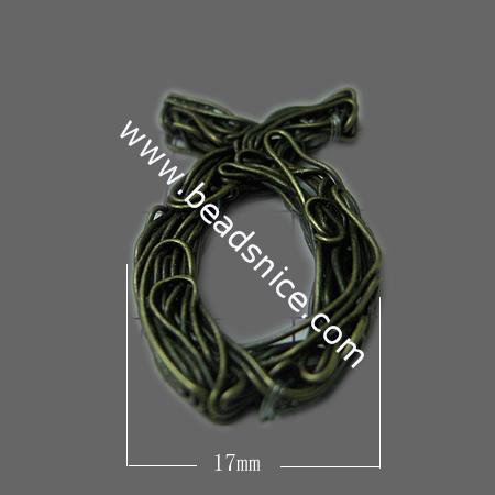 Iron Thread Component,30x17mm,Nickel Free,Lead Safe,