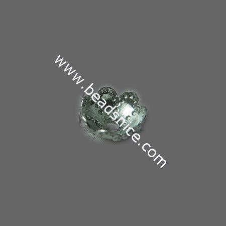 Jewelry brass bead cap,lead free,nickel free,flower,6mm,hole:about 1.5mm,
