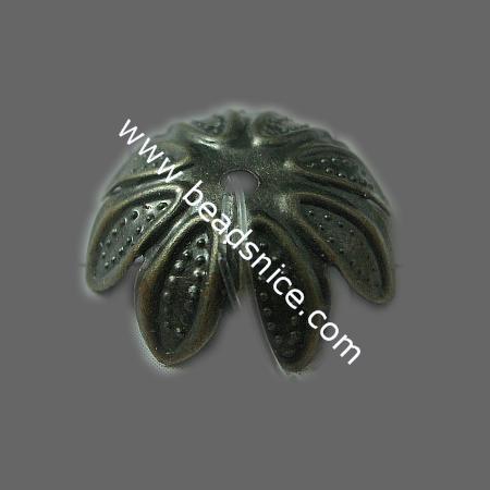 Zinc alloy bead caps,Flower,16mm,lead-free,nicekl free,