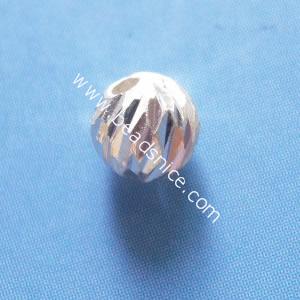 Jewelry sterling silver stardust beads,round,5mm,