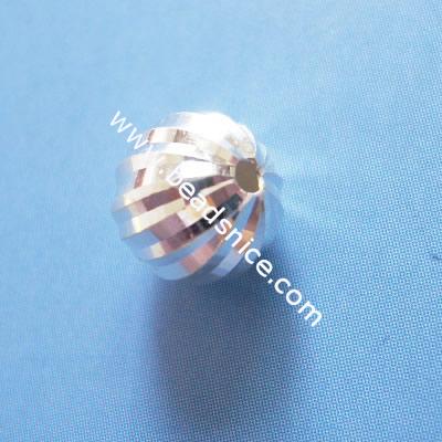 Jewelry sterling silver stardust beads,round,8mm,