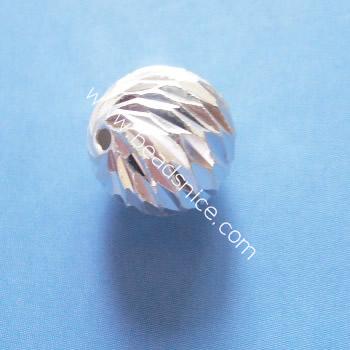 Jewelry sterling silver stardust beads,10mm,round,