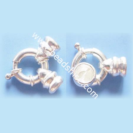 Sterling Silver Spring Rings Clasps,3.5x15mm ,