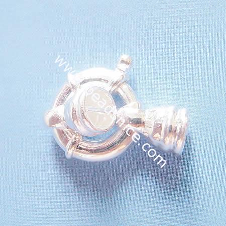 Sterling Silver Spring Rings Clasps,14mm,