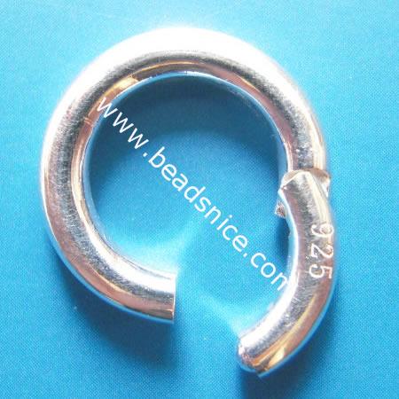 Sterling Silver Jumprings, Split Ring, 16mm,inside diameter:10.5mm,3mm thick,