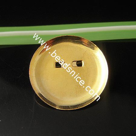 Brass Brooch Findins,Base Diameter:23mm,Lead Safe,Nickel Free,