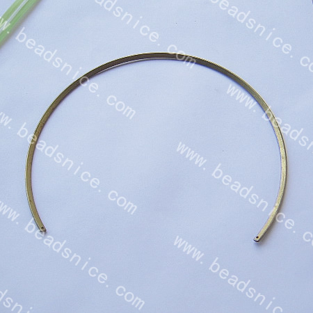 Brass necklace,3x1.5mm & 137mm,hole:1mm,nickel free,lead safe,