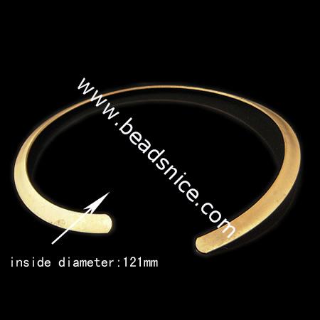 Brass necklace,7.5x1mm,inside diameter:121mm,nickel free,lead safe,