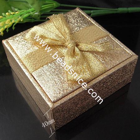 Satin jewelry Box,90x90x40mm,